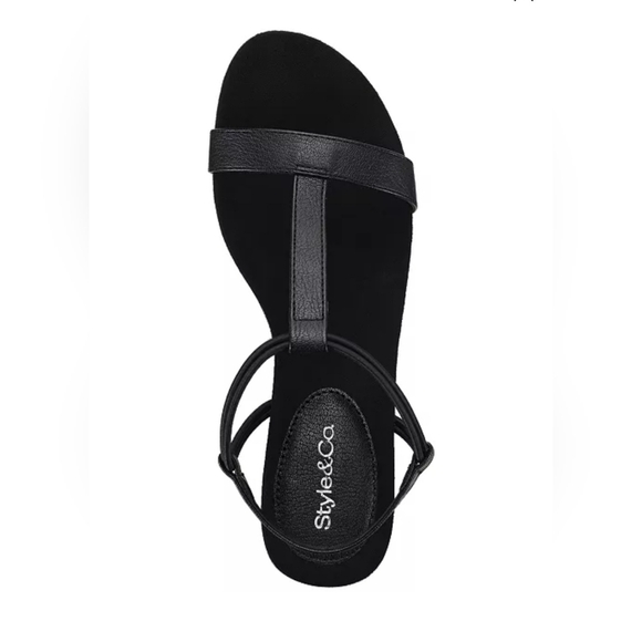 EUC black wedge sandals 9W - Picture 3 of 16